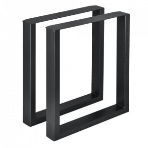 Picioare masa, set 2 buc, 60 x 72 cm, negru - P57353520 - Img 1
