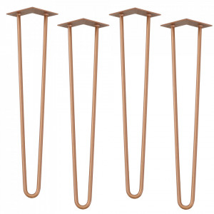 Picioare masa, set 4 buc cu 2 brate, 72 cm, aramiu - P55139978 - Img 1