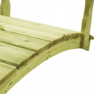 Pod de grădină cu balustradă, 170x74x105 cm, lemn de pin tratat - V49112V - Img 4