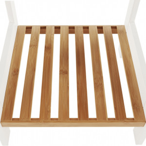 Raft, bambus natural și alb, 34x33x78 cm - TP227884 - Img 18