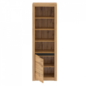 Raft, culoarea stejar, stânga, 63x39,7x197,2 cm - TP263955 - Img 3