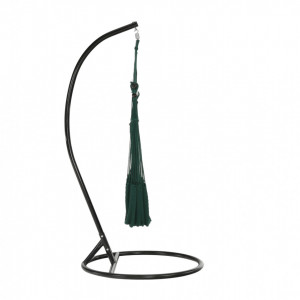 Scaun balansoar suspendabil, hamac, leagăn agăţat, verde, 130x100 cm - TP262393 - Img 10