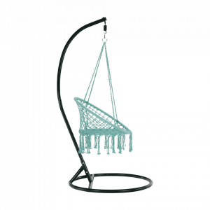Scaun balansoar suspendabil, leagăn agăţat, mentol, 80x120 cm - TP274290 - Img 16