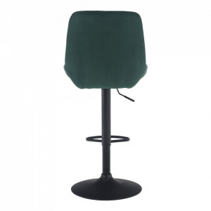 Scaun de bar, material textil Velvet verde închis - TP299530 - Img 11