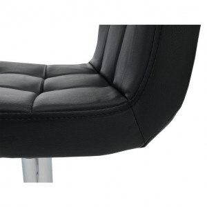 Scaun de bar, piele ecologică negru/crom - TP175173 - Img 12