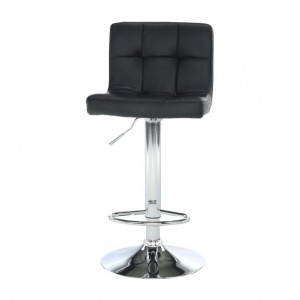 Scaun de bar, piele ecologică negru/crom - TP175173 - Img 16