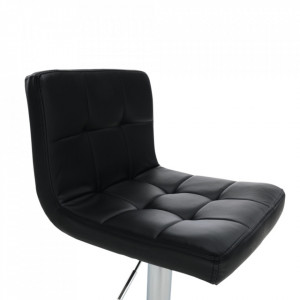 Scaun de bar, piele ecologică negru/crom - TP175173 - Img 17
