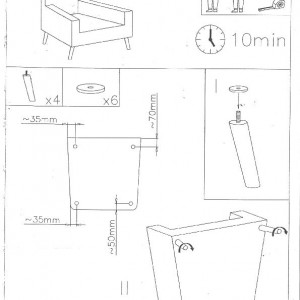 Scaun de design, ţesătură, capuccino - TP223658 - Img 17