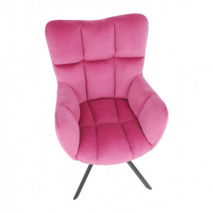 Scaun de design, ţesătură roz - TP275350 - Img 7