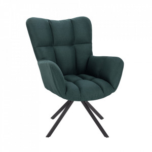 Scaun de design, ţesătură verde - TP265010 - Img 3