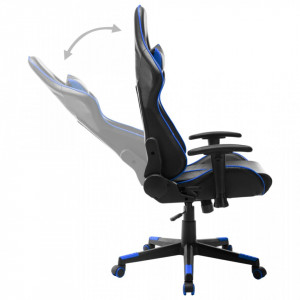 Scaun de jocuri, negru și albastru, piele artificială - V20502V - Img 3