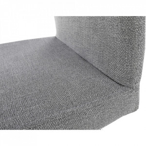 Scaun dining, material textil gri deschis/crom - TP182175 - Img 3