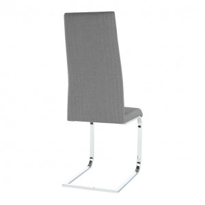 Scaun dining, material textil gri închis/crom - TP182176 - Img 18