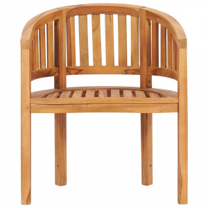 Scaun in forma de banana, lemn masiv de tec - V48018V - Img 2
