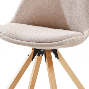 Scaun, material textil bej/lemn fag - TP202571 - Img 7