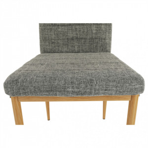 Scaun, material textil gri deschis/cadru metalic fag - TP203808 - Img 7