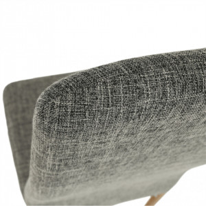 Scaun, material textil gri deschis/cadru metalic fag - TP203808 - Img 12
