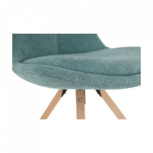 Scaun, material textil verde mentol/lemn fag - TP202573 - Img 12