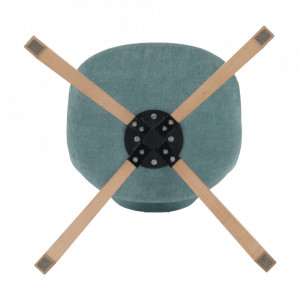 Scaun, material textil verde mentol/lemn fag - TP202573 - Img 17