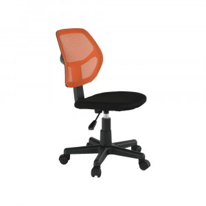 Scaun rotativ, portocaliu și negru, 39x49x78-90 cm - TP234339 - Img 10