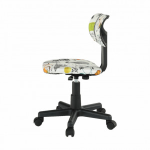 Scaun rotativ, ţesătură model, 39x46x72/84 cm - TP204127 - Img 15
