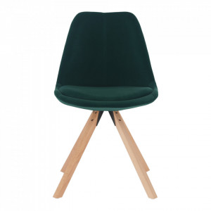 Scaun, ţesătură de catifea smarald / fag - TP285414 - Img 11