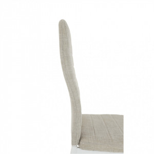 Scaun, textil bej/metal alb - TP201233 - Img 5