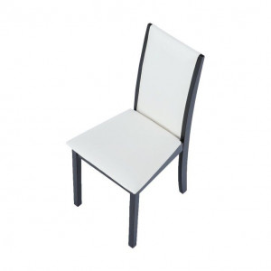 Scaun, wenge/piele eco alb - TP203071 - Img 4