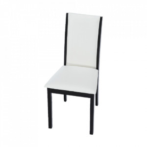 Scaun, wenge/piele eco alb - TP203071 - Img 14