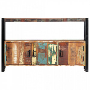 Servanta, 120 x 30 x 75 cm, lemn masiv reciclat - V247922V - Img 3