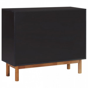Servanta, 90 x 33,5 x 75 cm, lemn masiv de acacia si MDF - V289902V - Img 4