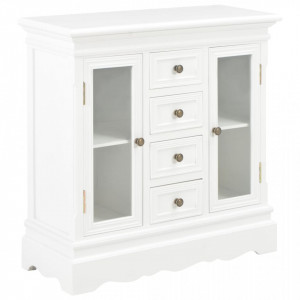 Servantă, alb, 70x28x70 cm, lemn masiv de pin - V280027V - Img 2