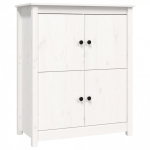 Servantă, alb, 83x41,5x100 cm, lemn masiv de pin - V821508V - Img 1