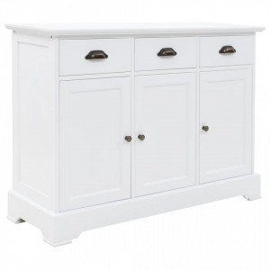 Servantă cu 3 uși, 105 x 35 x 77,5 cm, MDF și lemn de pin - V245754V