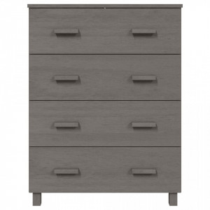 Servantă, gri deschis, 79x40x103,5 cm, lemn masiv de pin - V340427V - Img 3