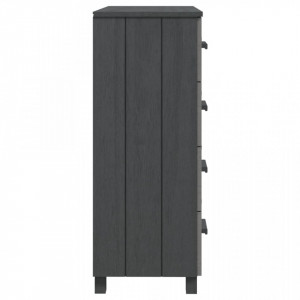 Servantă, gri închis, 79x40x103,5 cm, lemn masiv de pin - V340426V - Img 4