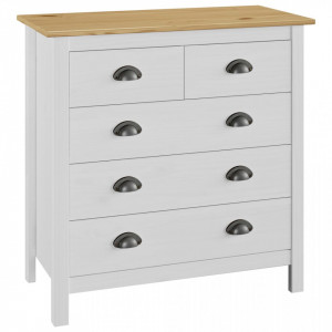 Servanta Hill Range, alb, 79 x 40 x 80 cm, lemn masiv de pin - V288918V