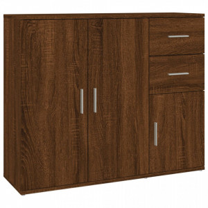 Servantă, stejar maro, 91x29,5x75 cm, lemn prelucrat - V823276V