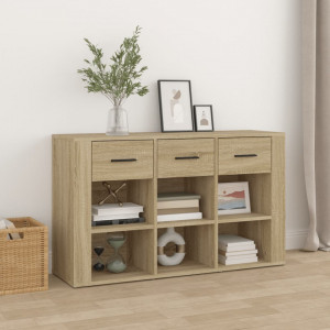 Servantă, stejar sonoma, 100x30x59,5 cm, lemn compozit - V821007V - Img 2
