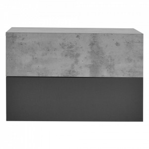 Set 2 bucati comoda suspendata, efect beton/gri inchis, 46x30x15 cm - P56253879 - Img 4