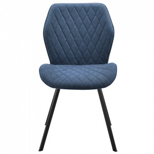 Set 2 bucati scaune design Sarpsborg DB, , 89 x 51 x 64 cm, metal/poliester, albastru inchis - P71742137 - Img 3