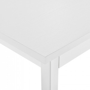 Set masa cu 6 scaune imitatie de piele, alb - P53897507 - Img 3