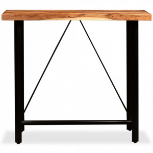 Set mobilier de bar 5 piese lemn masiv acacia si lemn reciclat - V275131V - Img 3