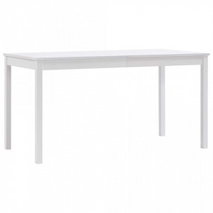 Set mobilier de bucatarie, 7 piese, alb, lemn de pin - V283375V - Img 3