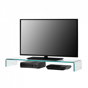 Suport pentru monitor, 100 x 30 x 13 cm, sticla transparenta - P70550051 - Img 2