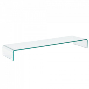 Suport pentru monitor, 120 x 30 x 13 cm, sticla transparenta - P70550043 - Img 3