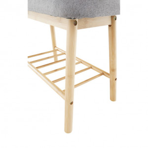 Taburet bambus maro si gri, 60x30x45 cm - TP227804 - Img 4