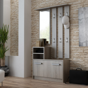 TECUITR101 - Cuier hol, 85 x 24 x 180 cm, Trufa, PAL