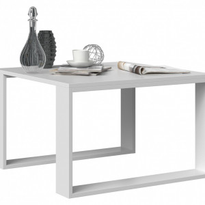 TEMCA119 - Masuta cafea, 67 x 67 x 40 cm, Alb, PAL - Img 1