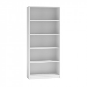 TERAA117 - Raft, rafturi, biblioteca, 80 x 30 x 182 cm, Alb, PAL
